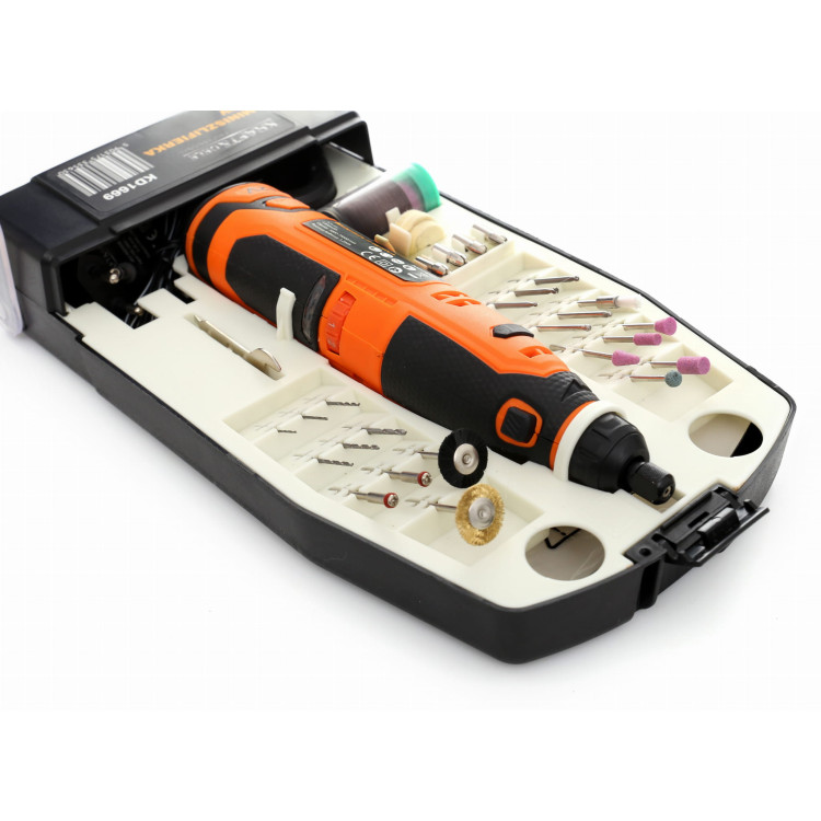 Mini brusilica 12V + pribor KD1669