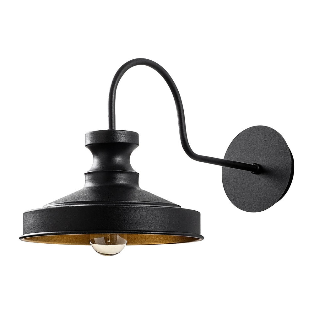 Crna zidna lampa ø 22 cm Kiruna – Opviq lights