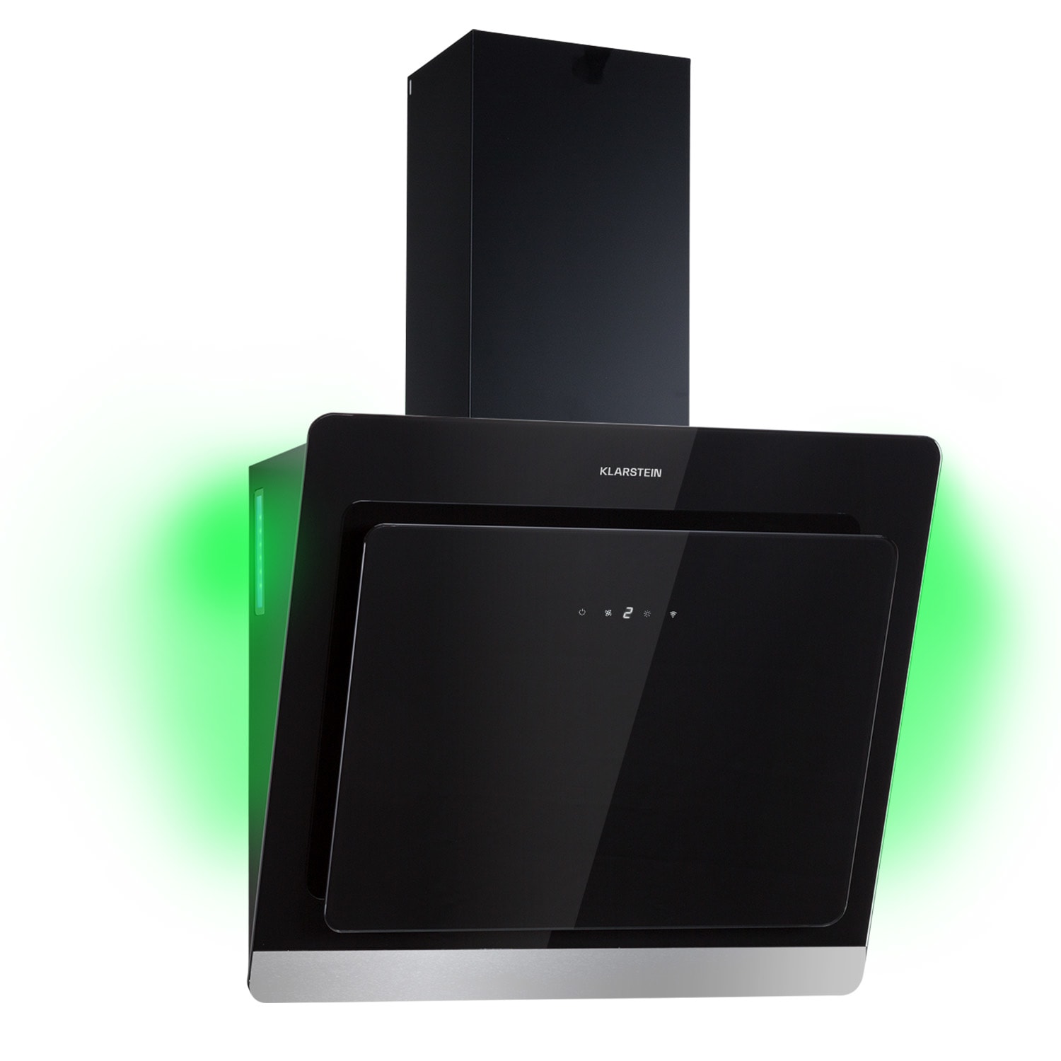 Klarstein Aurora 60 Smart, napa, 550 m³ / h, 90 cm, napa za dimnjak, pozadinsko osvjetljenje, klasa energetske učinkovitosti A ++