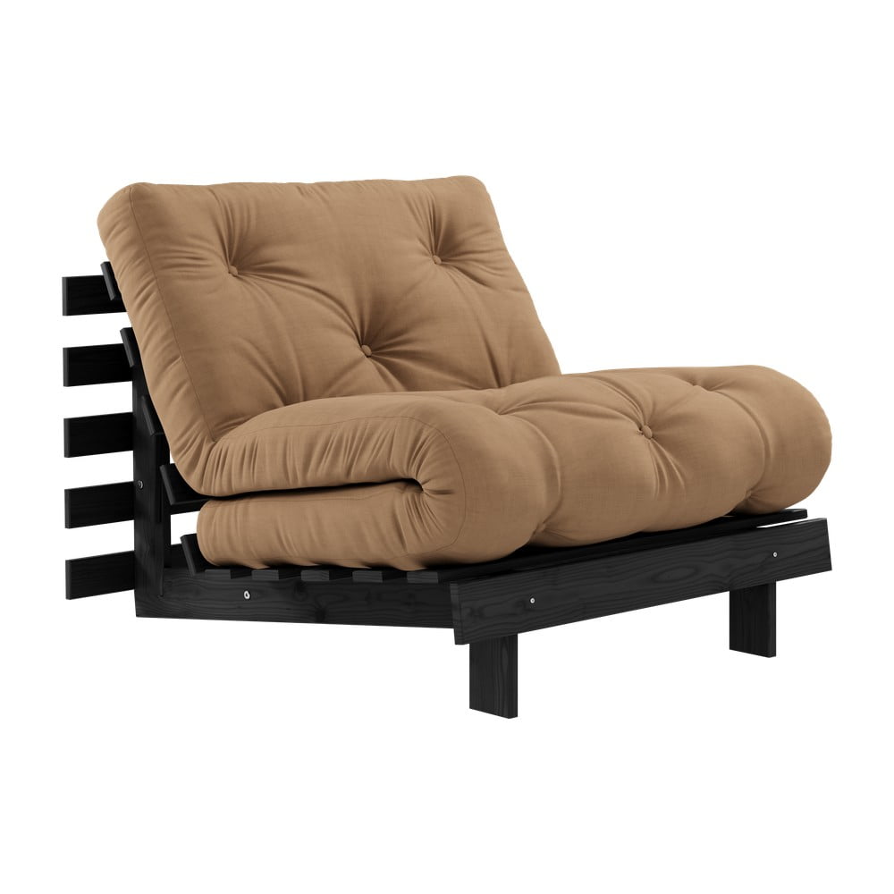 Smeđa fotelja Roots Black Night – Karup Design