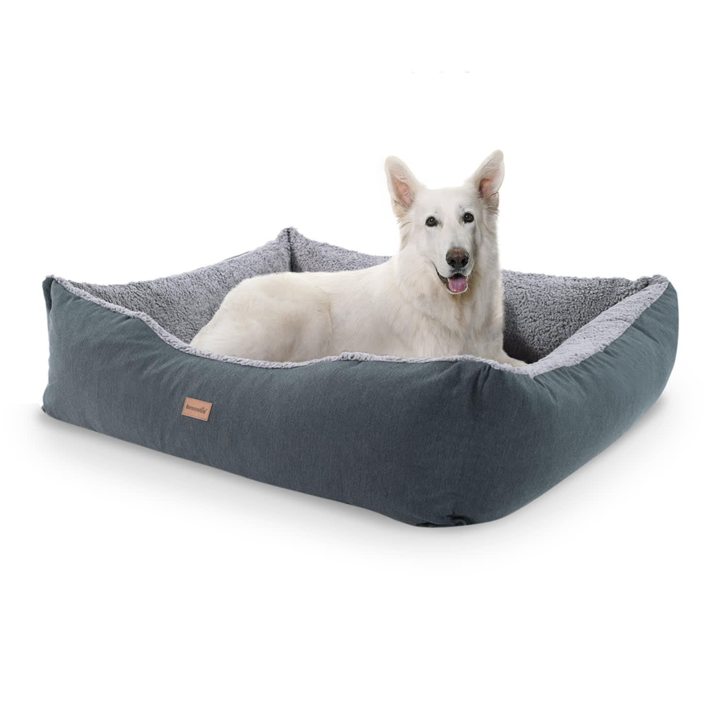 Brunolie Emma, košara za psa, perivo, protuklizno, prozračno, dvostrani madrac, jastuk, veličina L (100 × 30 × 90 cm)