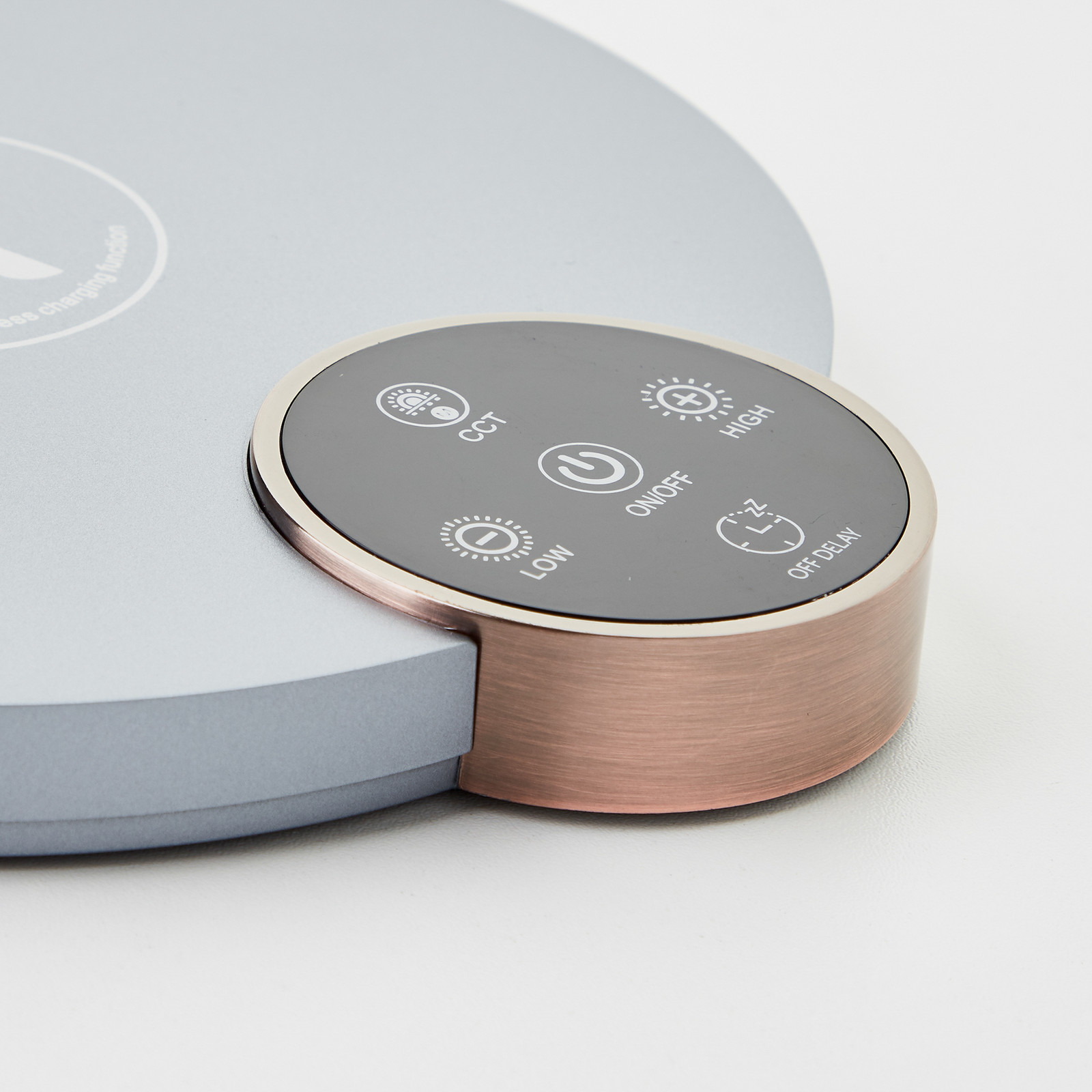 LED stolna lampa Officehero, CCT, siva