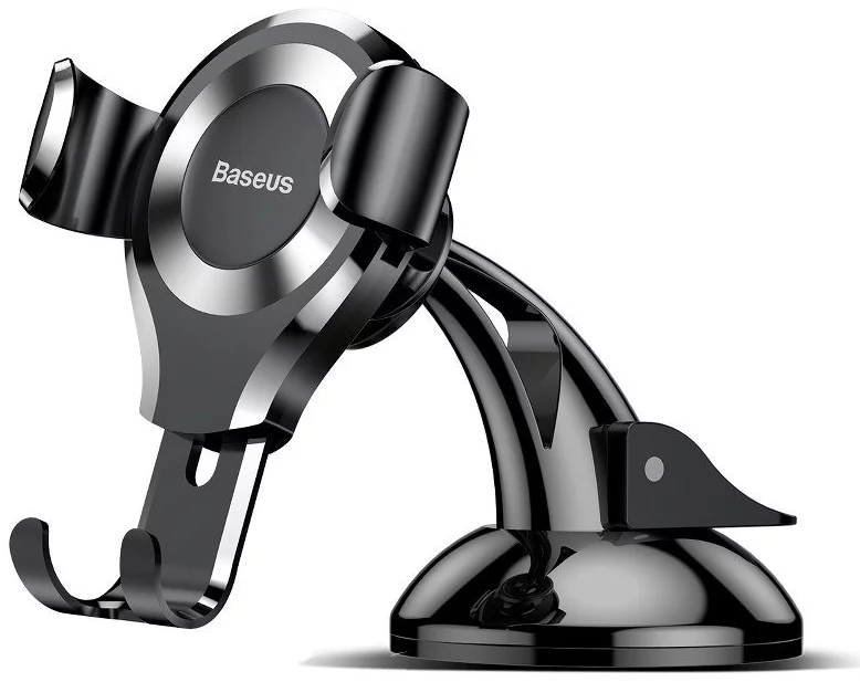 Držač Baseus Osculum gravitational phone holder (black + silver) (6953156268777)