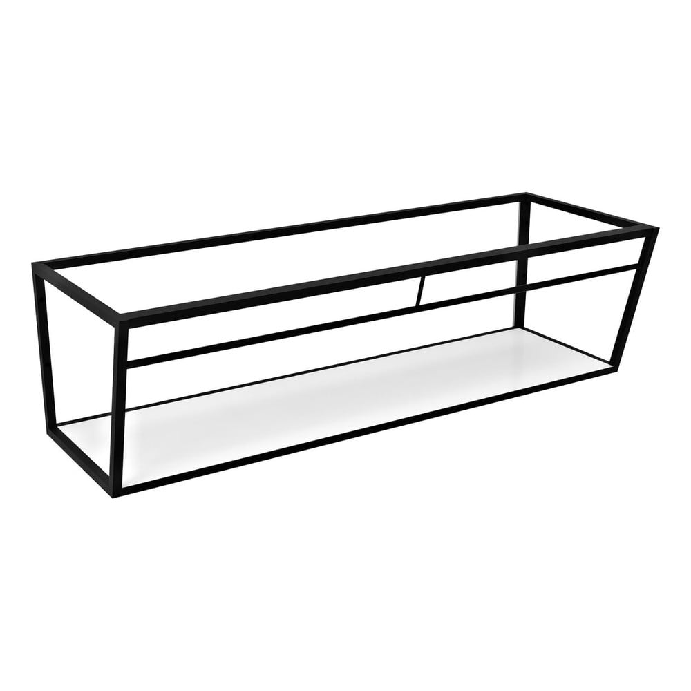 Bijelo/crno metalno zidno postolje ispod umivaonika 218x40 cm Aruba – Sapho