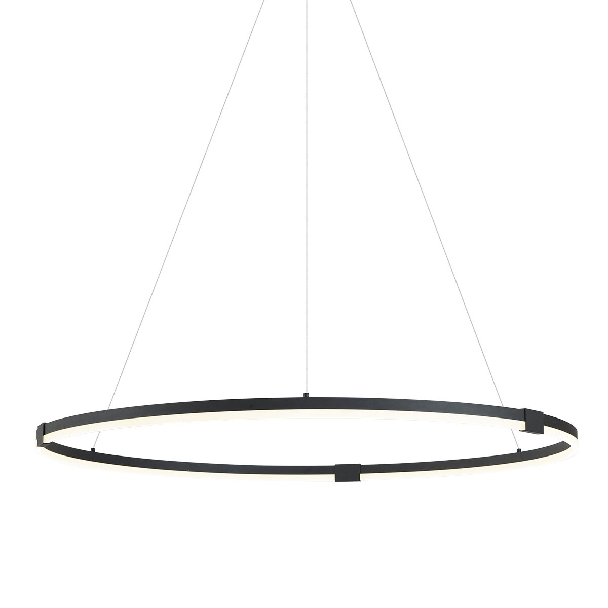 Dizajnerska viseća svjetiljka crna 120 cm uklj. LED s 3-stupanjskim prigušivanjem - Anello