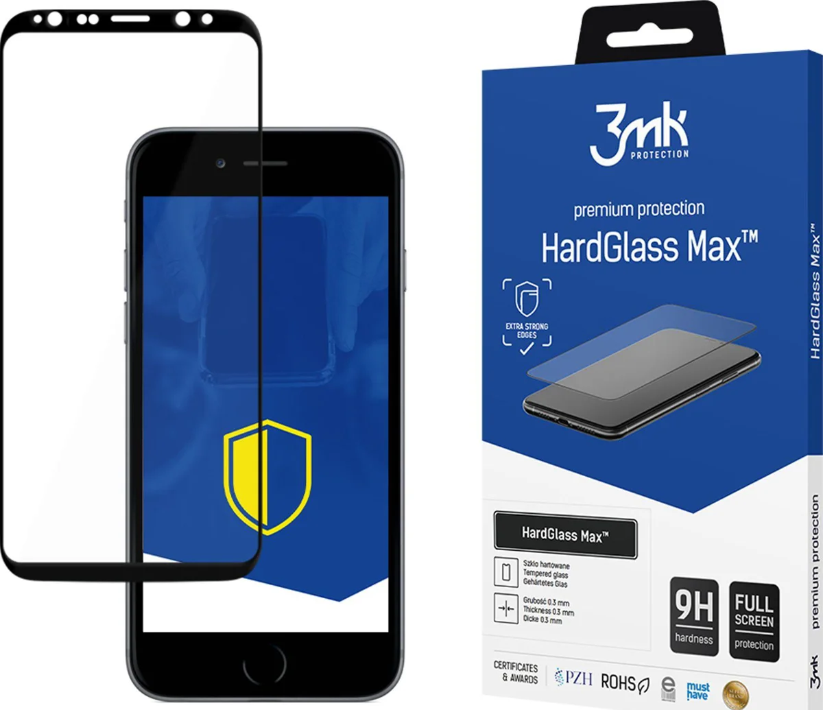 Maska 3MK Samsung Galaxy S8 Plus black - 3mk HardGlass Max