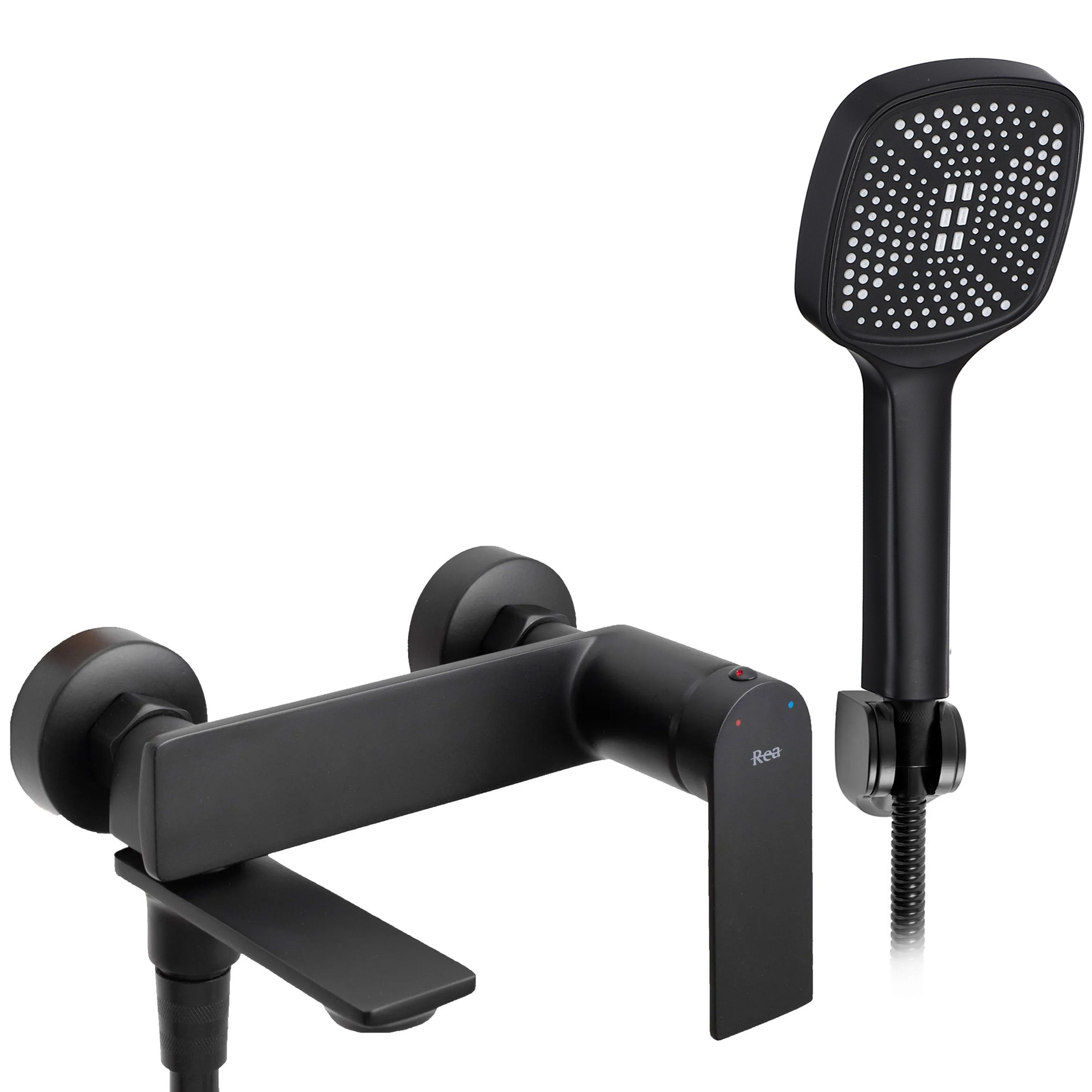 REA Storm Black miješalica za kadu