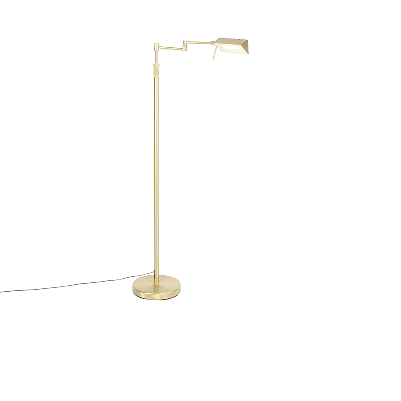Podna lampa mesingana uključujući LED s dodirnim prigušivačem - Notia