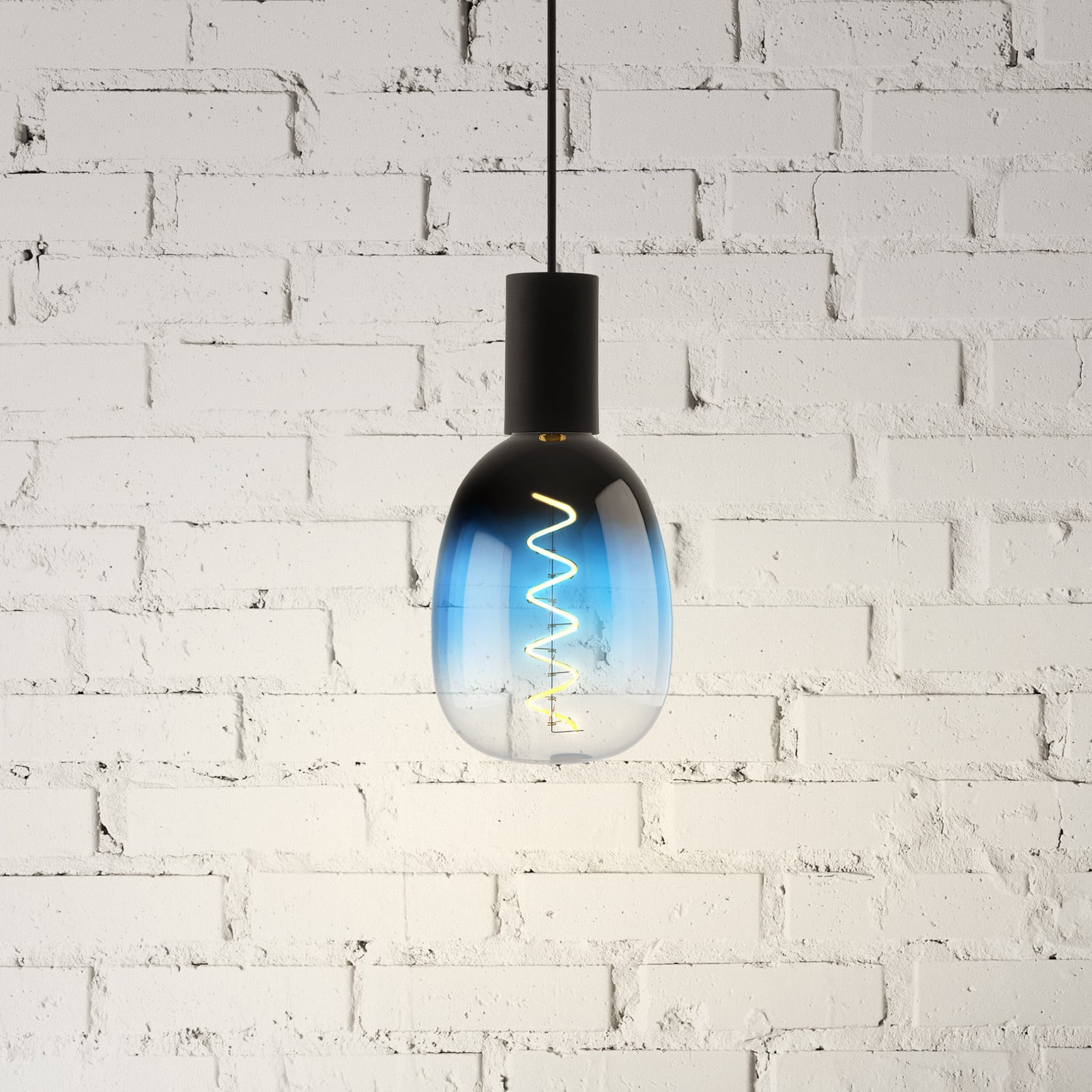 LED žarulja E27 4W T120 2.000K filament plava dim