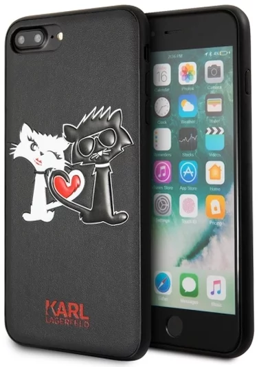 Maska Karl Lagerfeld S8 Plus G955 hardcase black Choupette in love (KLHCS8LCL1BK)
