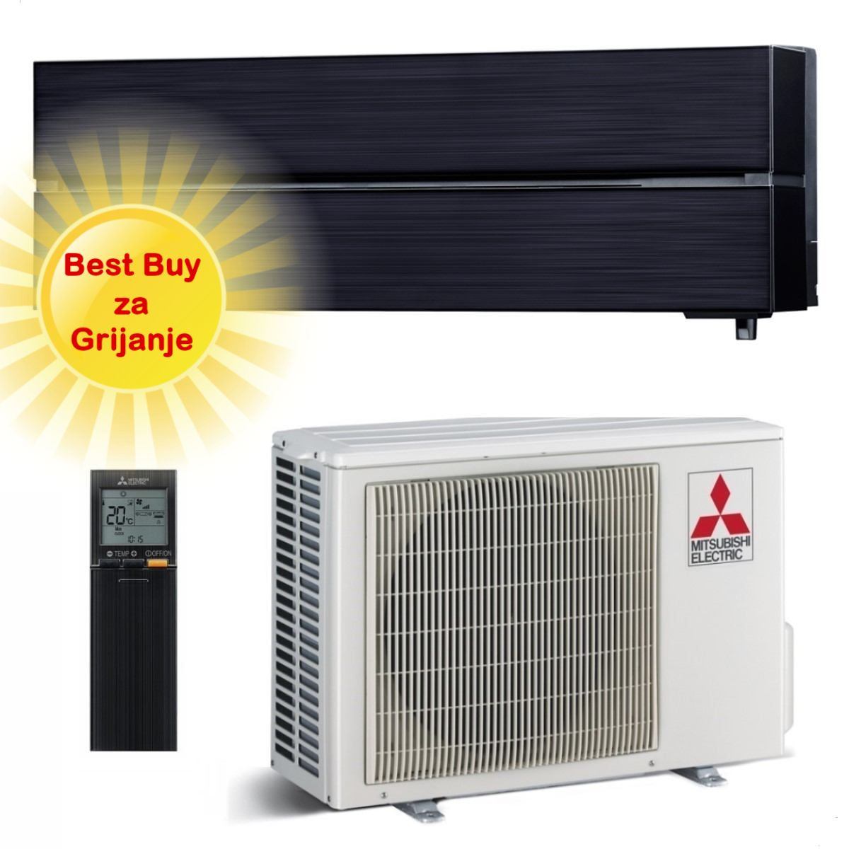 Mitsubishi Electric Klima Uređaj 2,5Kw Msz-Ln25Vgb/Muz-Ln25Vg R-
