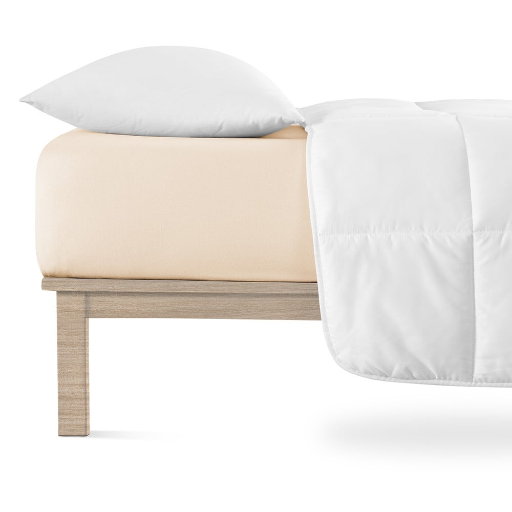 Bež plahta s gumom od jerseya 200x200 cm Boxspring – Andrea Simone