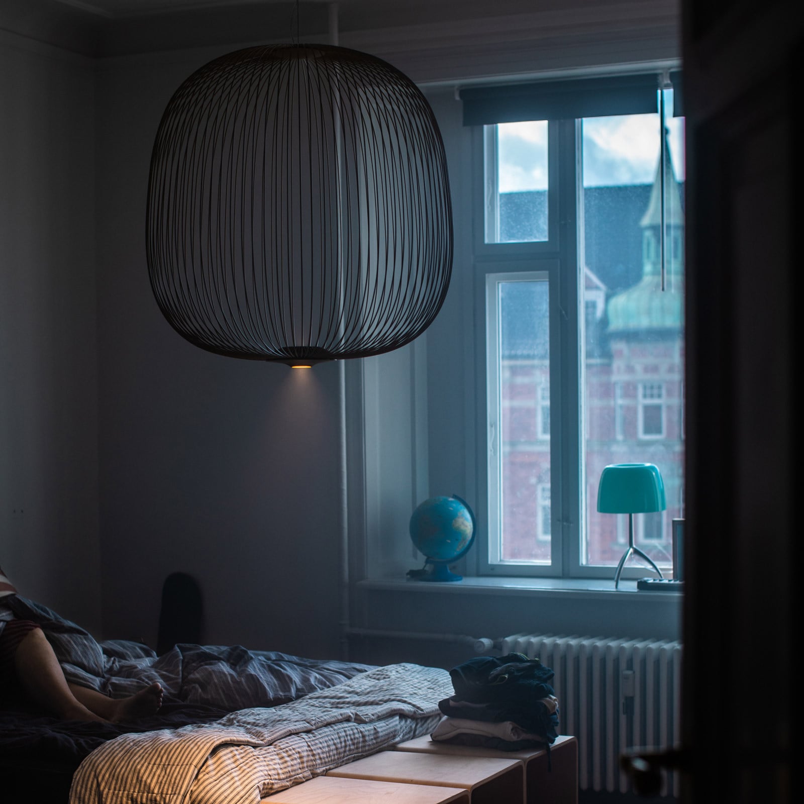 Foscarini Spokes 2 LED luster za prigušivanje, grafit