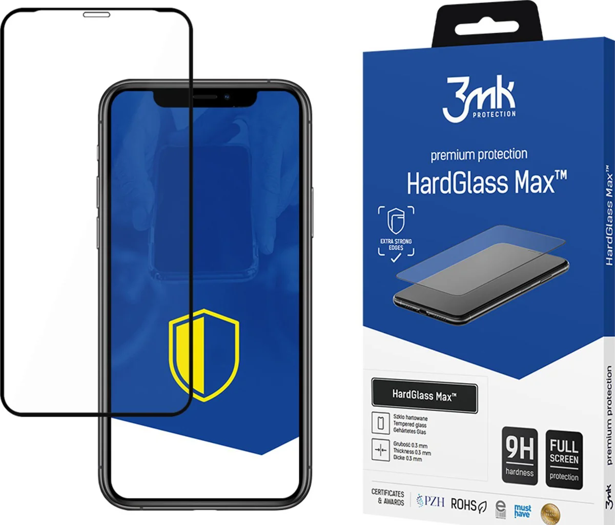 Zaštitno staklo 3MK Apple iPhone Xr Black - 3mk HardGlass Max