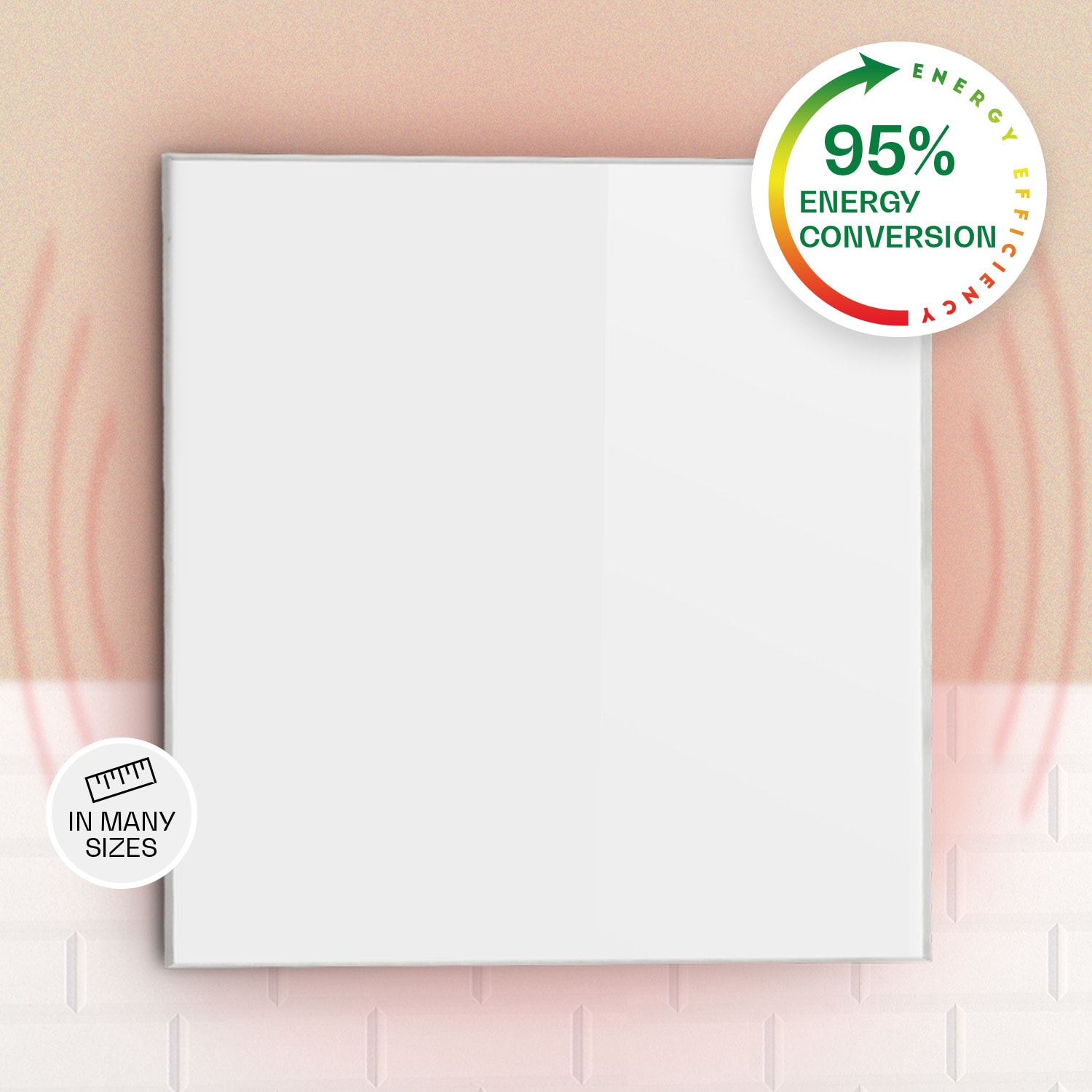 Klarstein Wonderwall 36, Infracrvena grijalica, 60x60cm, 360W, Tjedni tajmer, IP24