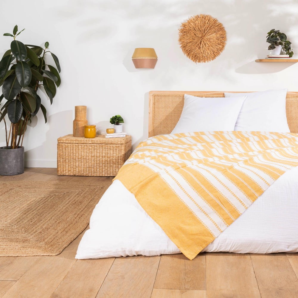 Žuti  prekrivač 180x220 cm Abby – douceur d'intérieur
