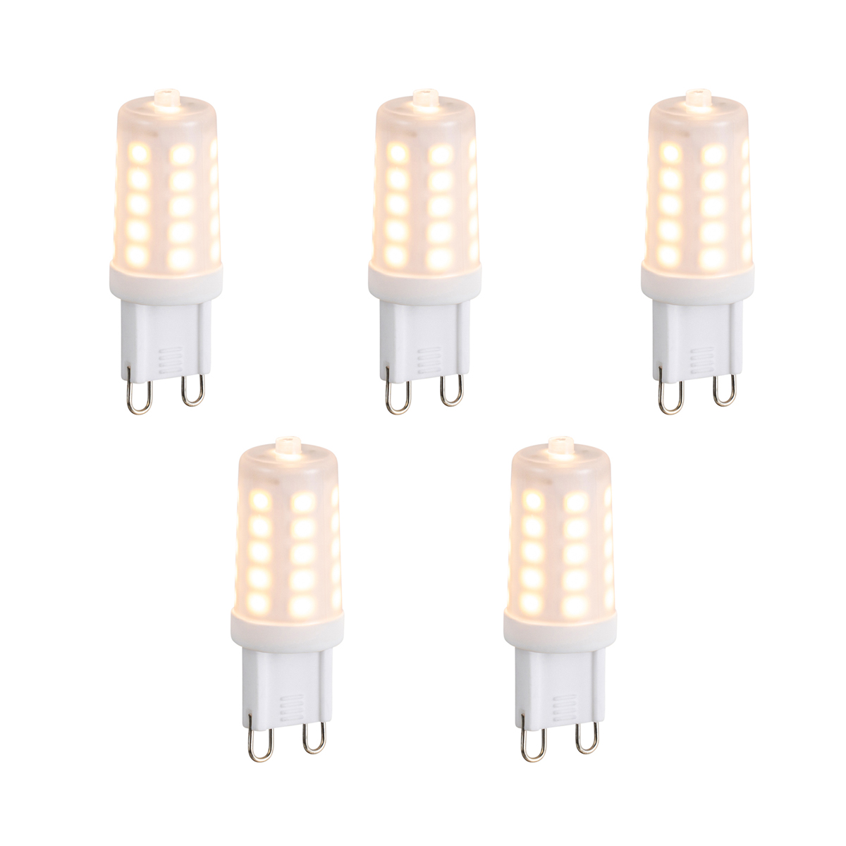 Set od 5 prigušivih G9 LED žarulja Opal 3W 250lm 2200K