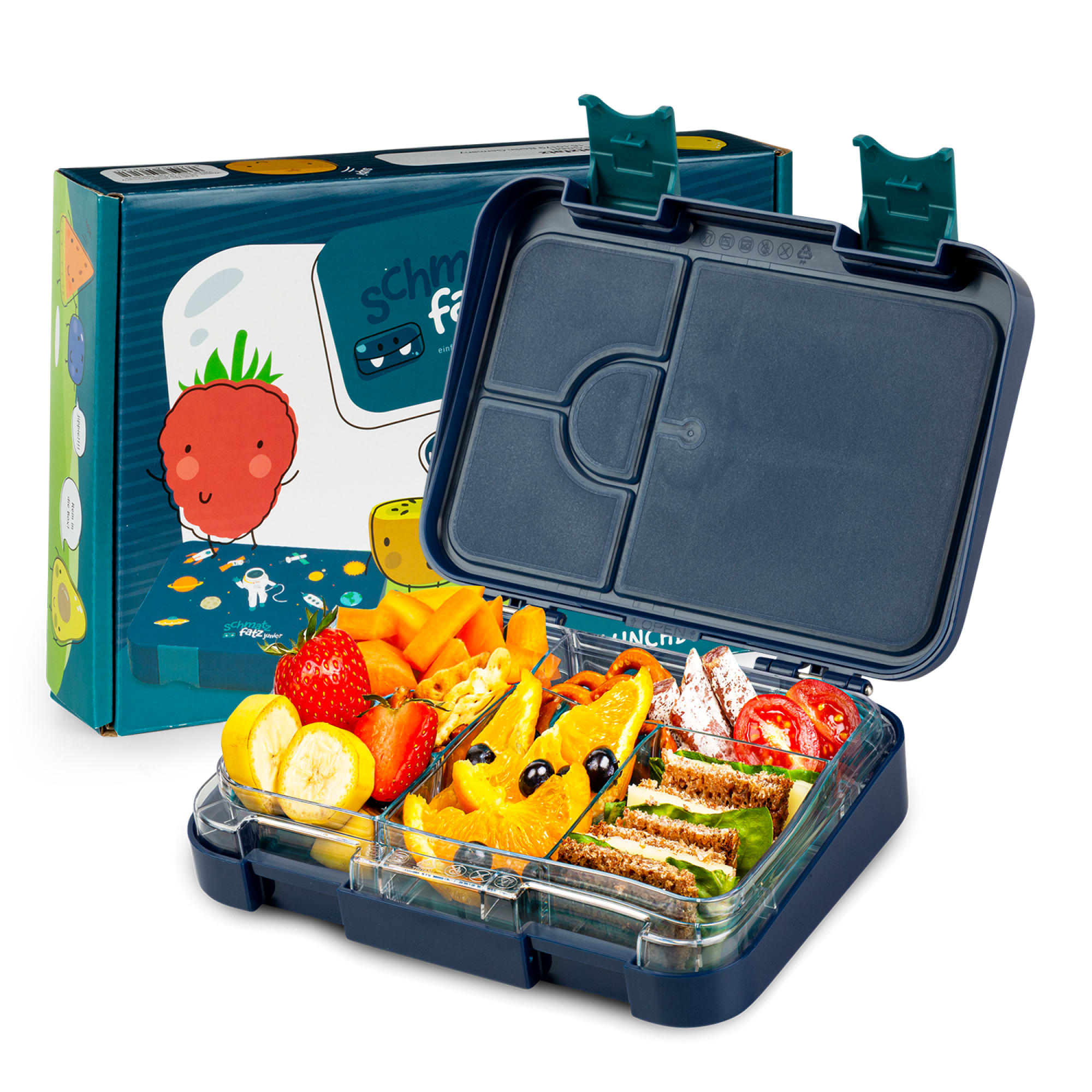 Klarstein Junior Lunchbox, 6 pretinaca, 21,3 x 15 x 4,5 cm (Š x V x D), bez BPA