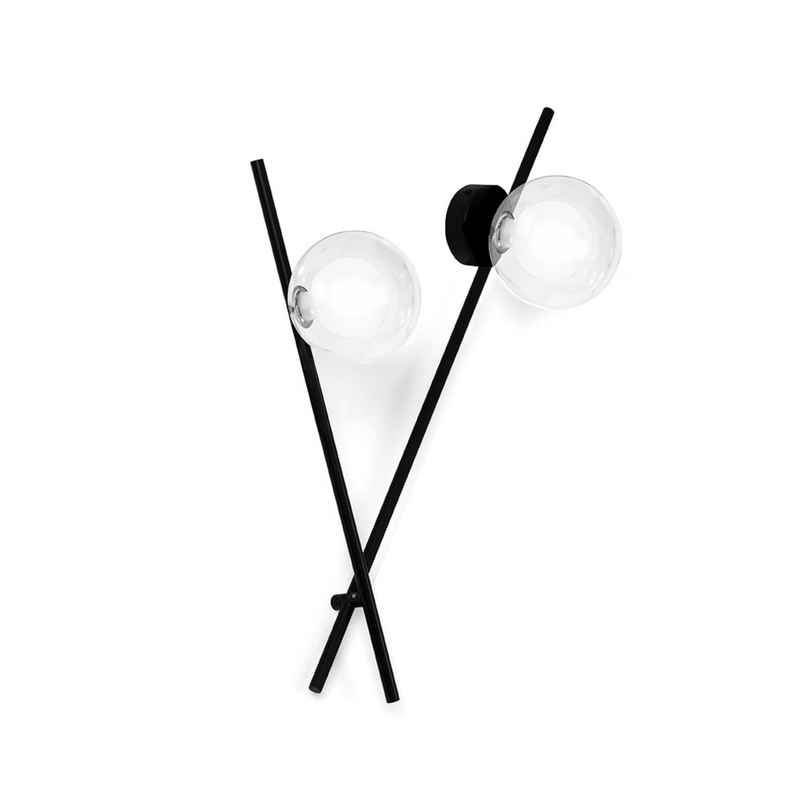 Mikado zidna svjetiljka, prozirna/matirana, 2 žarulje