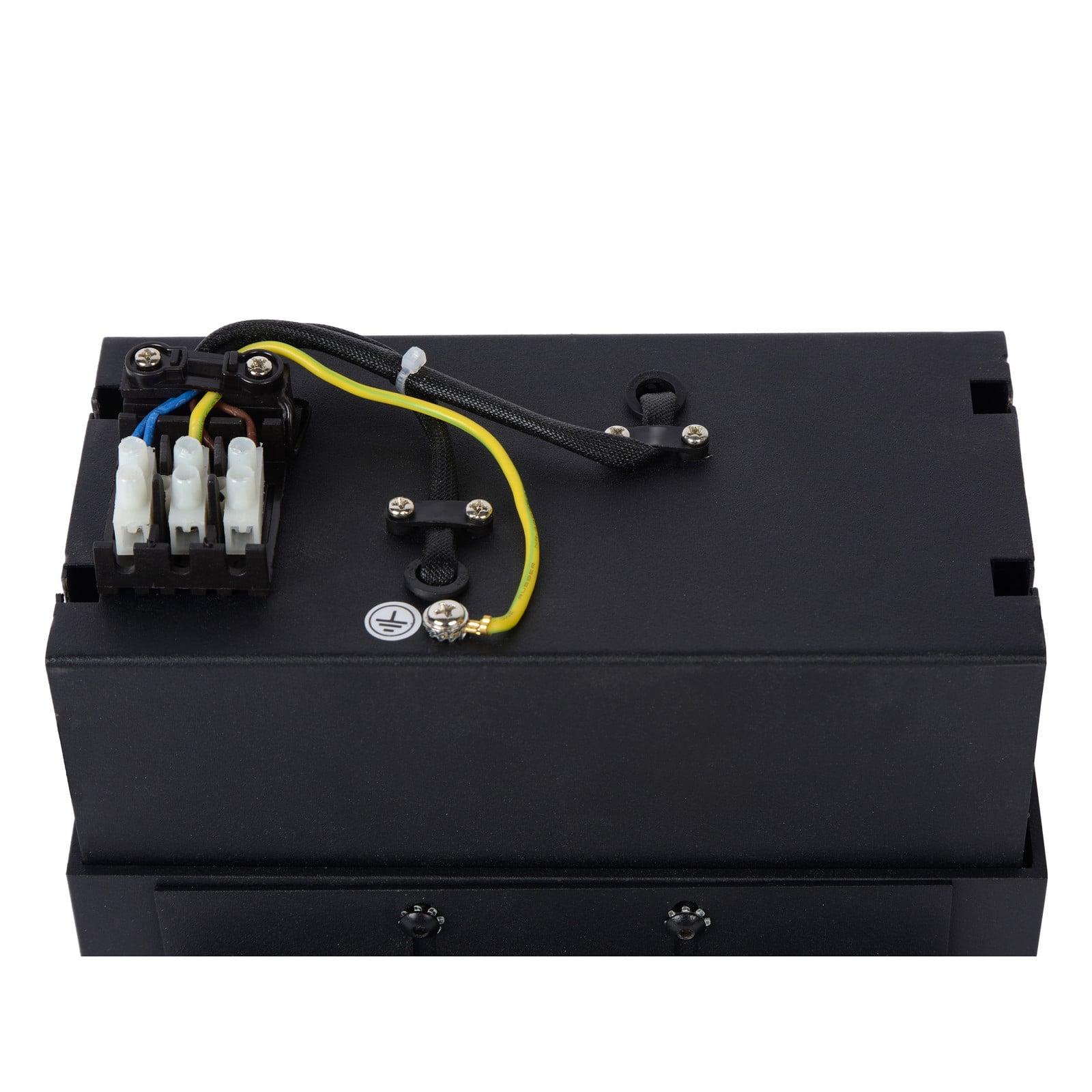 Ugradbeni reflektor bez ukrasa, dvije žarulje, crni