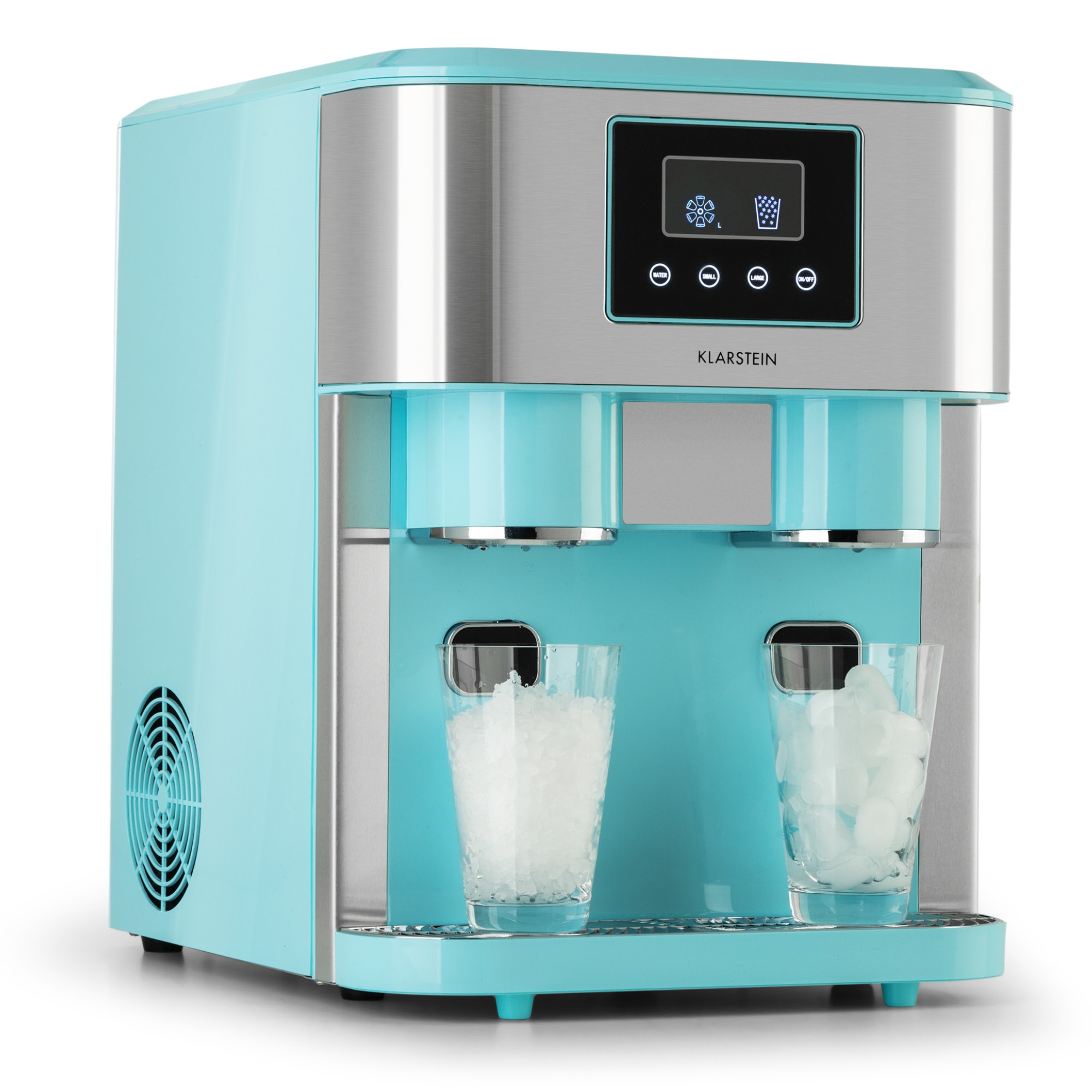 Klarstein Eiszeit Crush, ledomat, 2 veličine, drobljeni led, srebrni