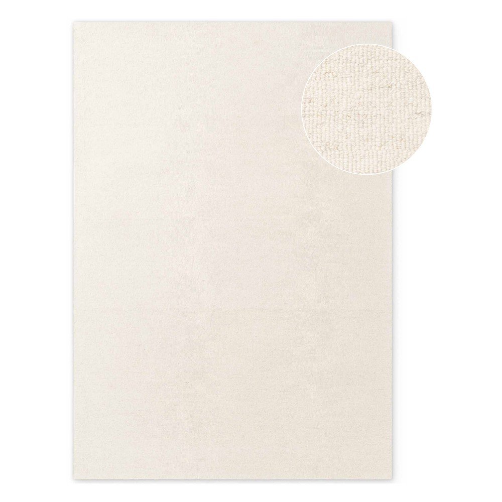 Krem ručno rađen vunen tepih 160x230 cm Puristic Knots – Elle Decoration