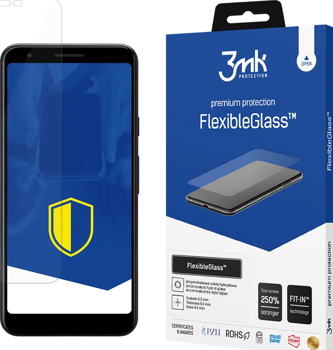 Zaštitno staklo 3MK FlexibleGlass Google Pixel 3a Hybrid Glass