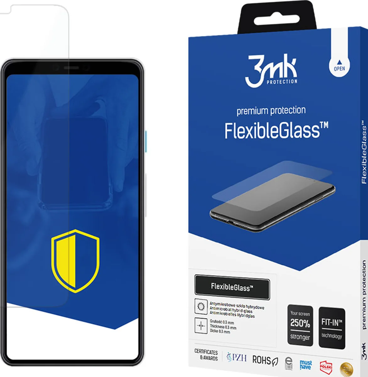 Zaštitno staklo 3MK FlexibleGlass Google Pixel 4 Hybrid Glass