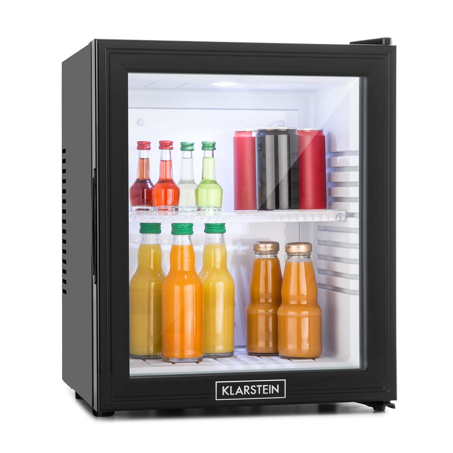 Klarstein MKS-13 minibar, 30 litara, klasa F, crni, staklo