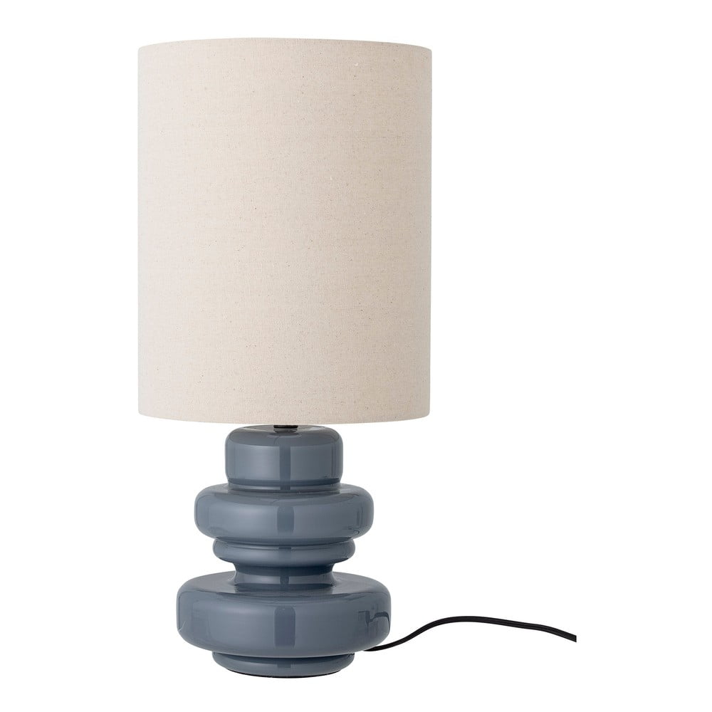 Plava stolna lampa s tekstilnim sjenilom (visina 51 cm) Fabiola – Bloomingville