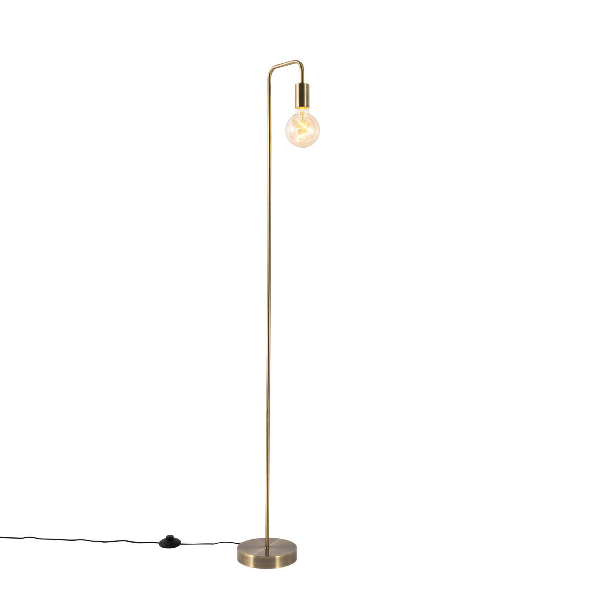 Moderna podna lampa brončana - Facil