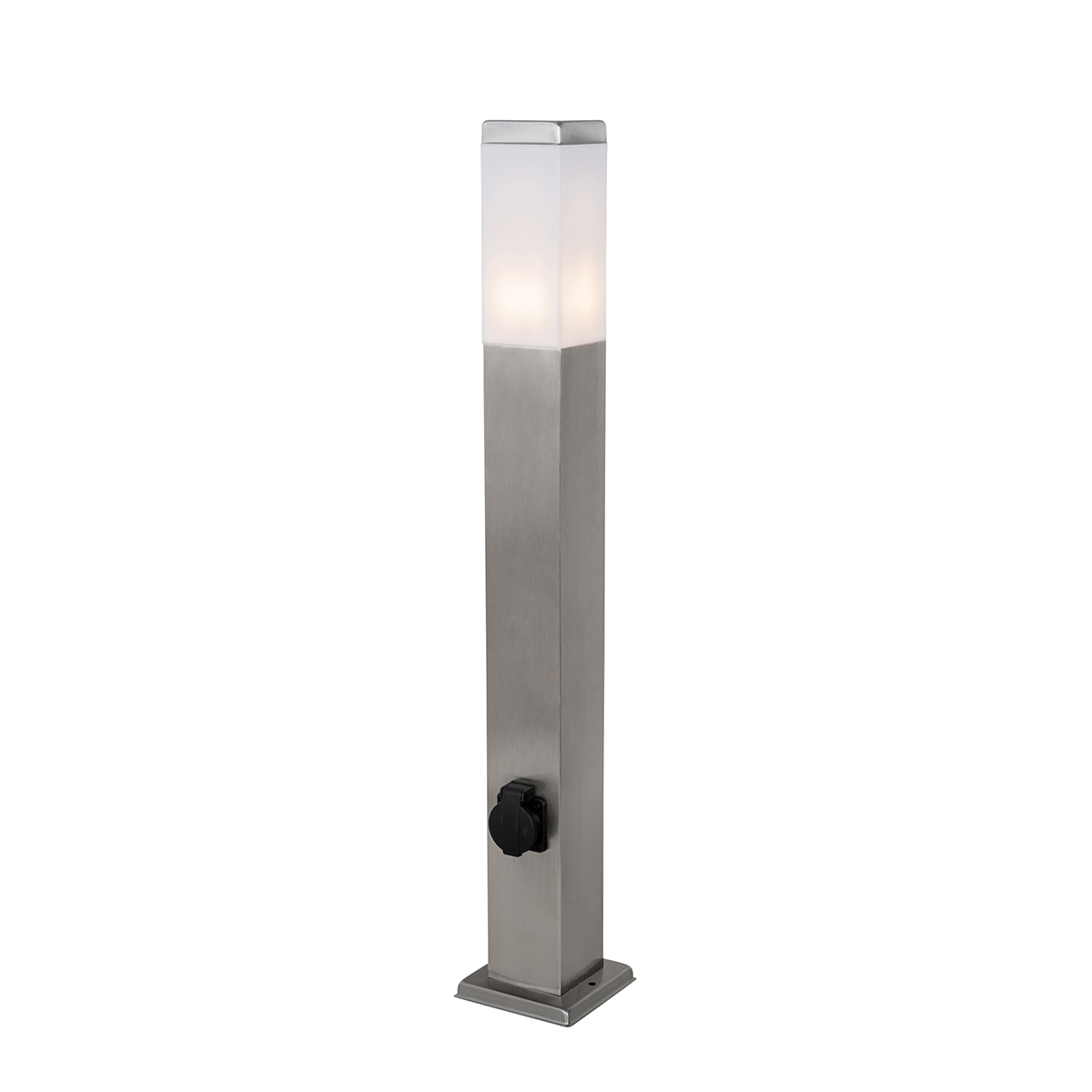 Vanjska svjetiljka čelik 80 cm s utičnicom IP44 - Malios