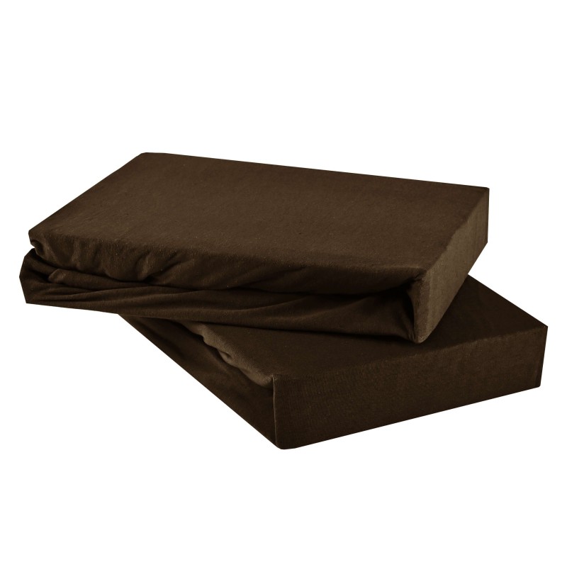 Plahta tamno smeđi jersey EMI, Cerada 140x200