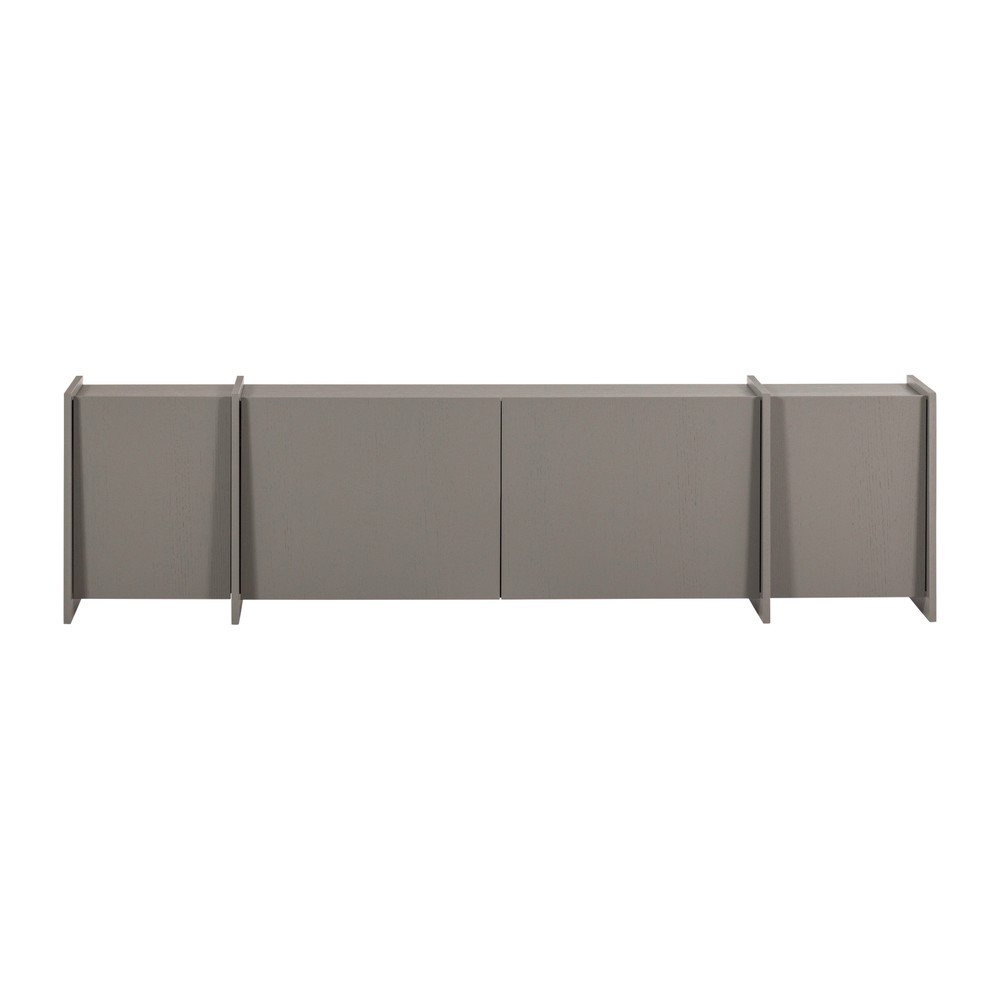 Siva TV komoda u dekoru jasena 200x53x44 cm Brock – WOOOD