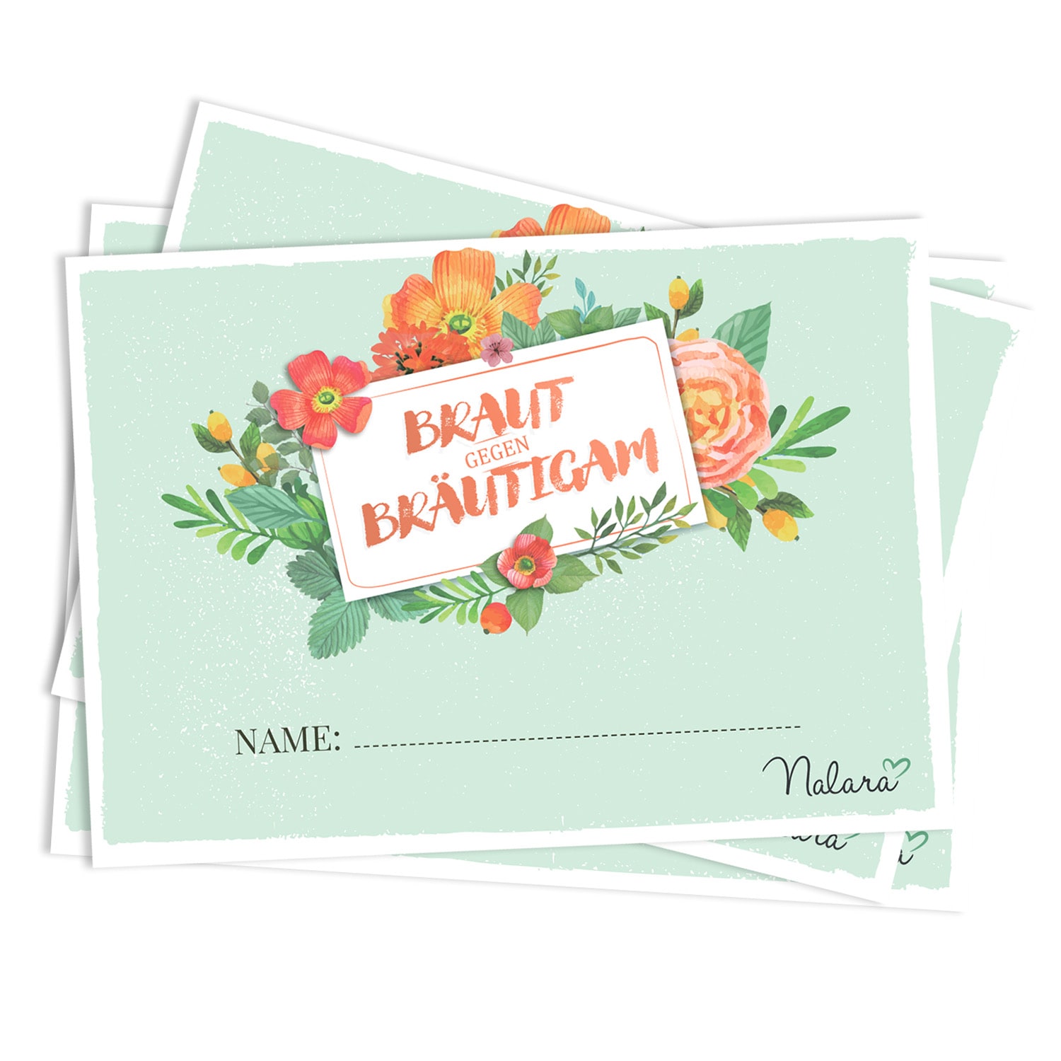 Spielehelden Igra vjenčanja Bride vs. Mladoženja Pitanja o svatovima 50kom. DIN A5