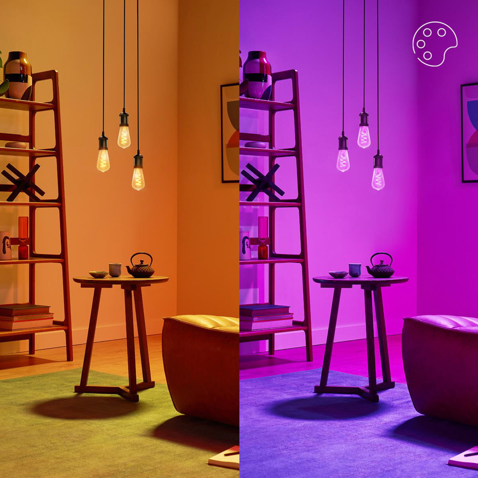 WiZ ST64 LED žarulja sa žarnom niti WiFi E27 6.3W RGBW