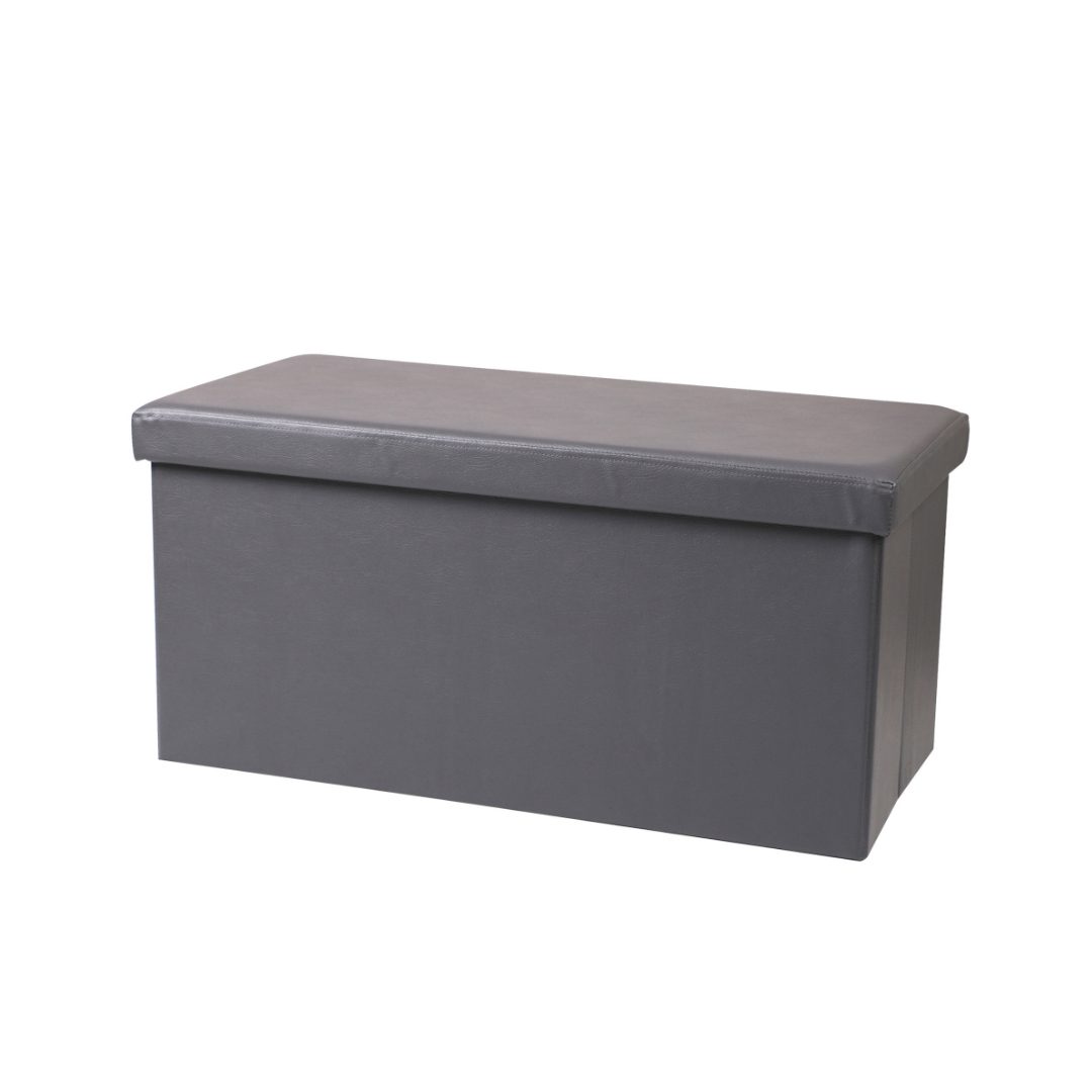 Sklopivi tabure s spremnikom-TAMNO SIVO