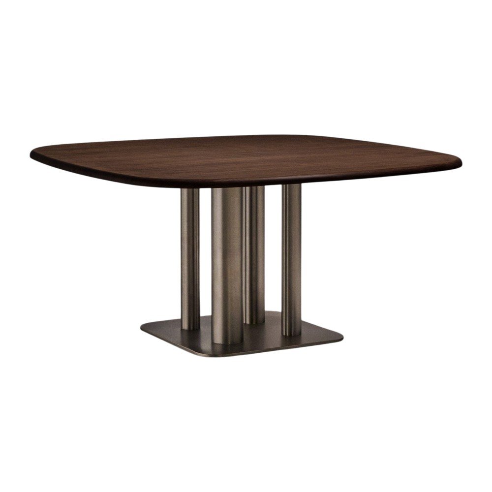 Blagovaonski stol u dekoru oraha 121x121 cm Melvar – Kave Home