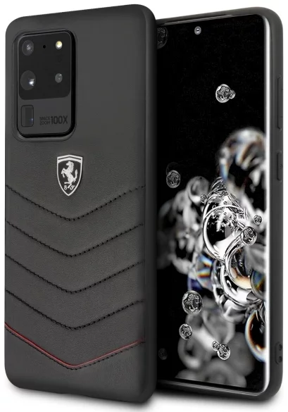 Maska Ferrari Hardcase  S20 Ultra Black Heritage (FEHQUHCS69BK)