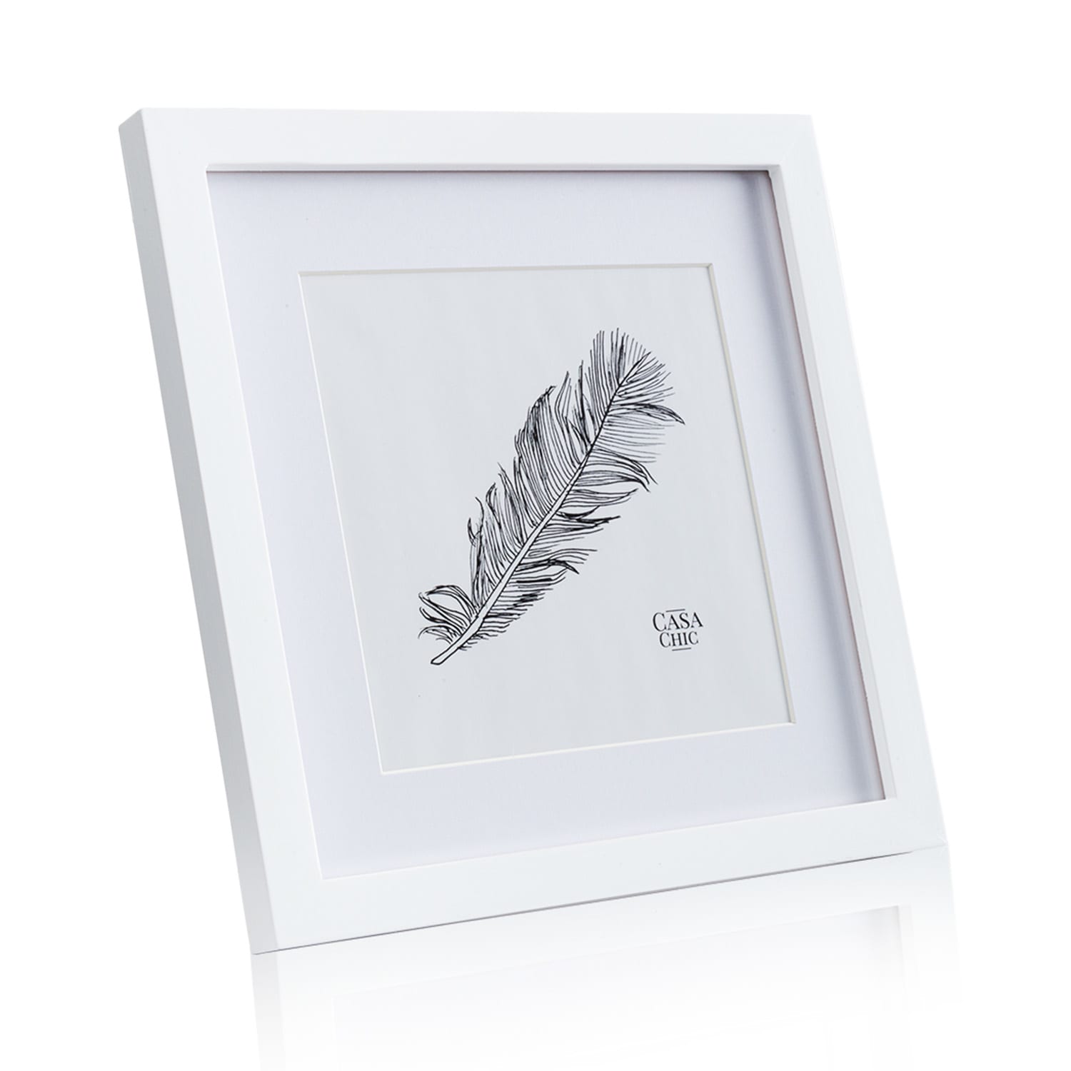 Casa Chic Everton, okvir za slike, kvadrat, fotografije 24,4 x 24,4 cm, nosač, staklo