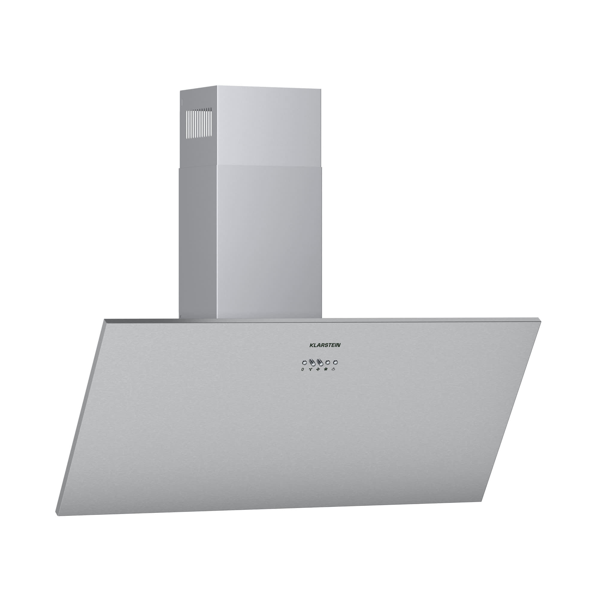 Klarstein Silver Lining, 90, kuhinjska napa, 90cm, 568m³/h, EEK, A, nehrđajući čelik