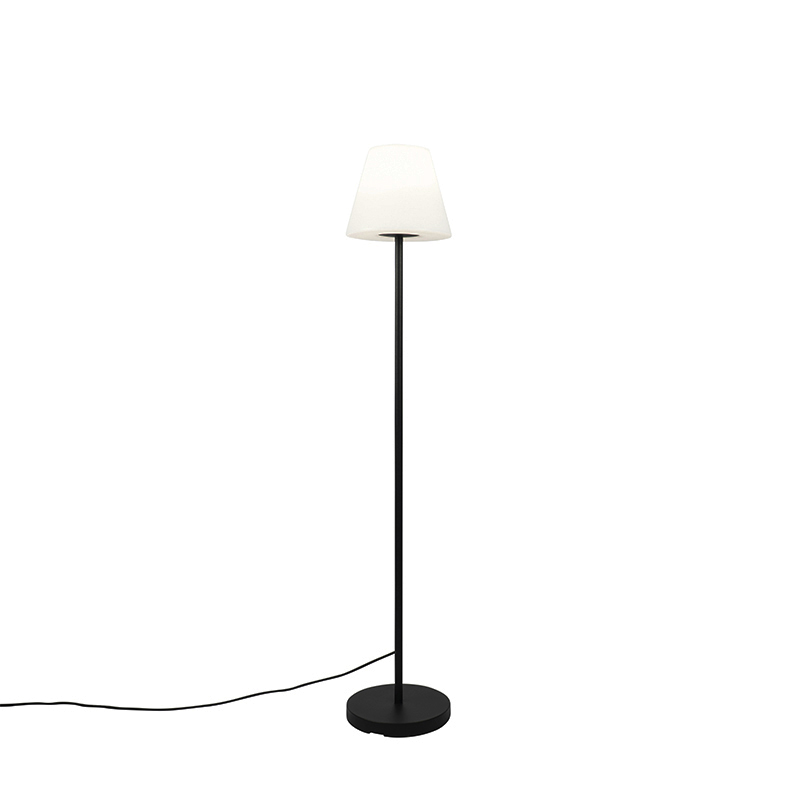 Vanjska podna svjetiljka crna s bijelom nijansom IP65 25 cm - Virginia