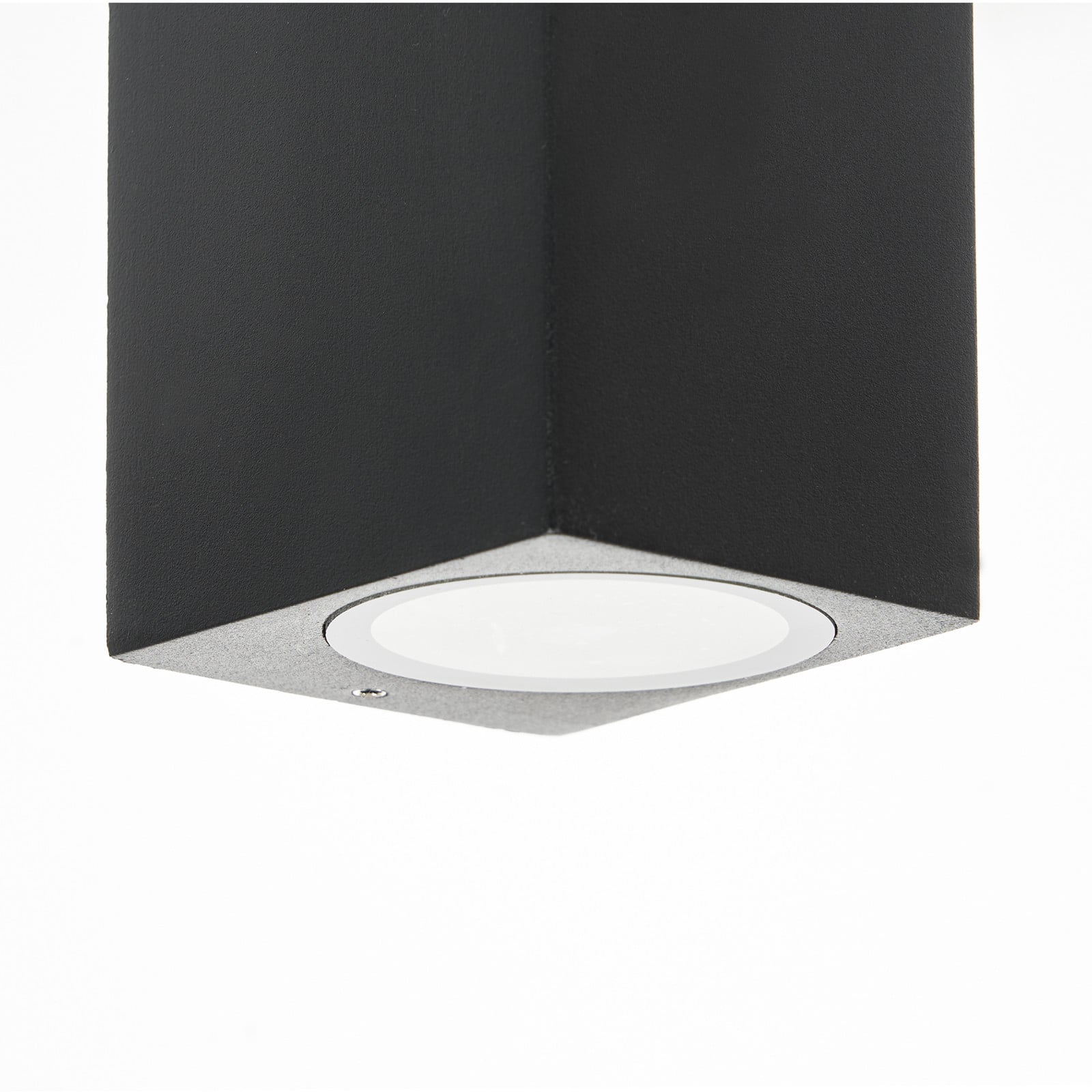 Prios vanjska zidna svjetiljka Tetje, crna, kvadratna, 10 cm