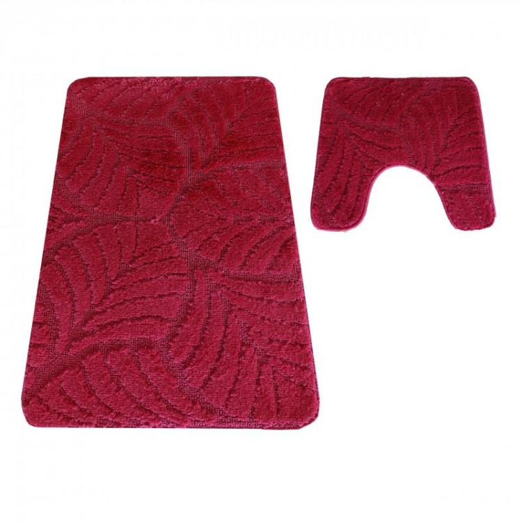 Set bordo tepiha za kupaonicu s lišćem