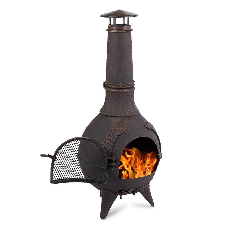 Blumfeldt AUGUSTUS VRTNA PEĆ, OD LIJEVANOG ŽELJEZA, 120 CM, STARINSKI DIZAJN, BRONČANA