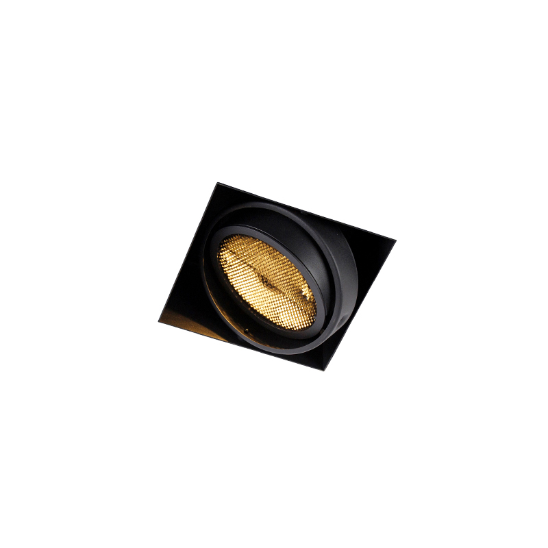 Ugradbeni reflektor crni GU10 AR111 bez okvira - Oneon Honey