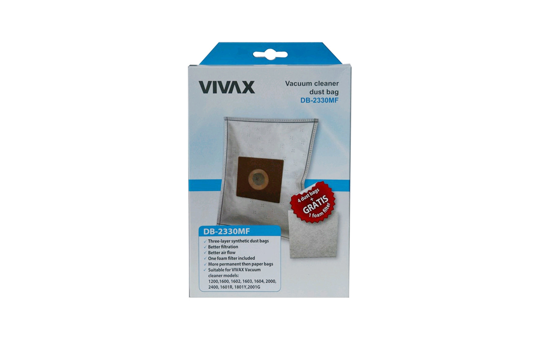 Vivax DB-2330MF vrećice za usisavač