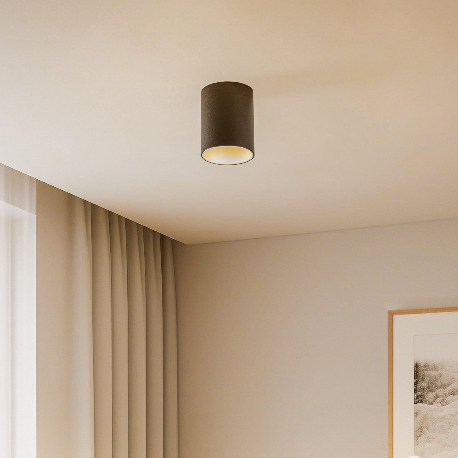 Stropno svjetlo Eye Tone, crno/srebrno