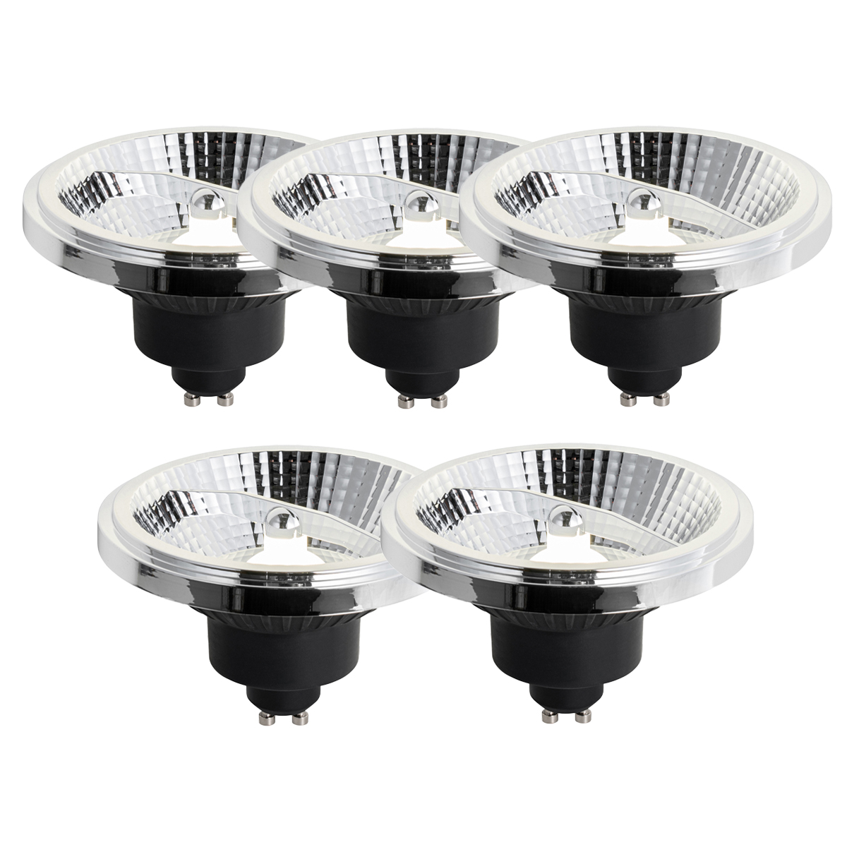 Set od 5 GU10 prigušivih LED žarulja 111 mm 10,5 W 770 LM 4000 K