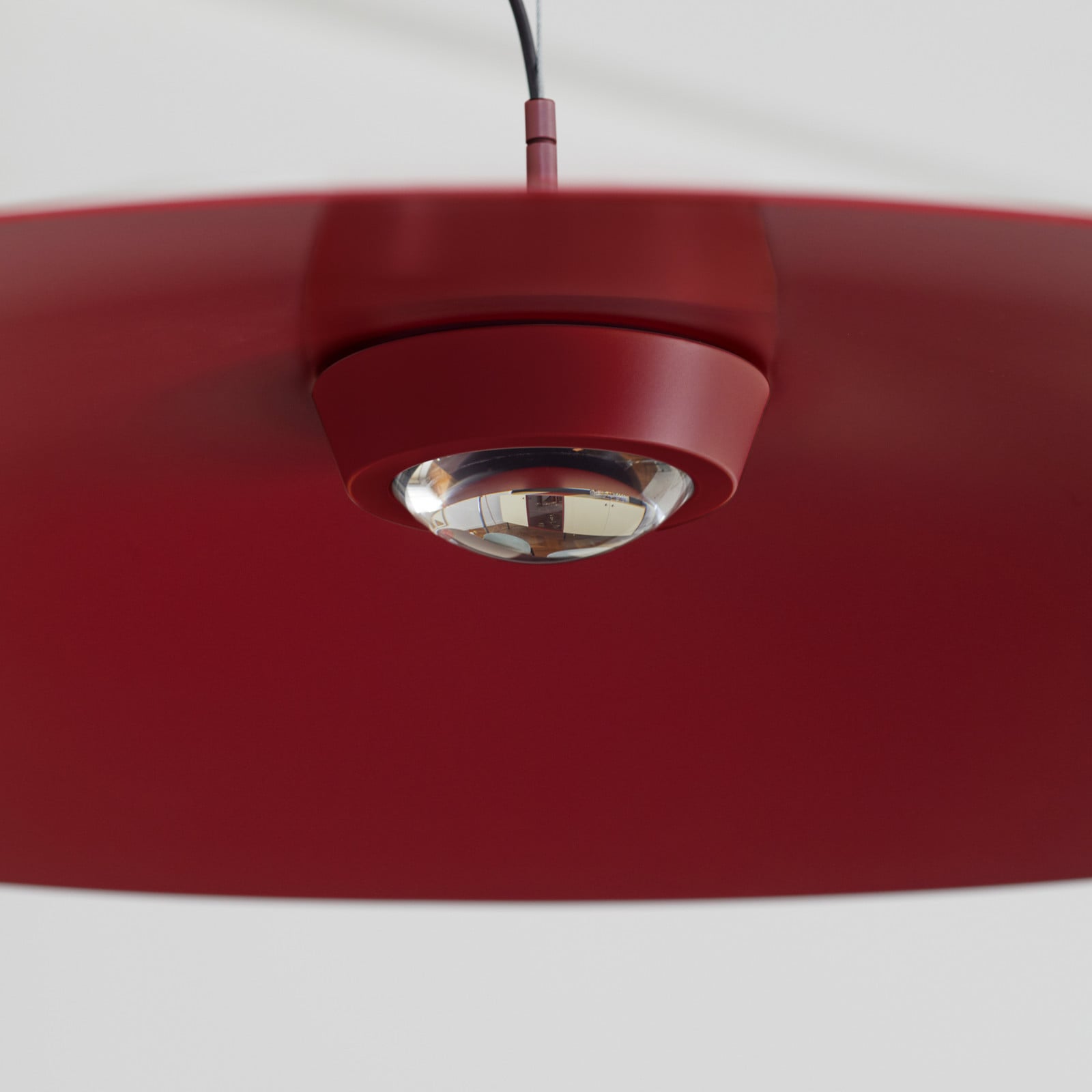Luceplan Koinè LED viseća svjetiljka 927 Ø110cm crvena